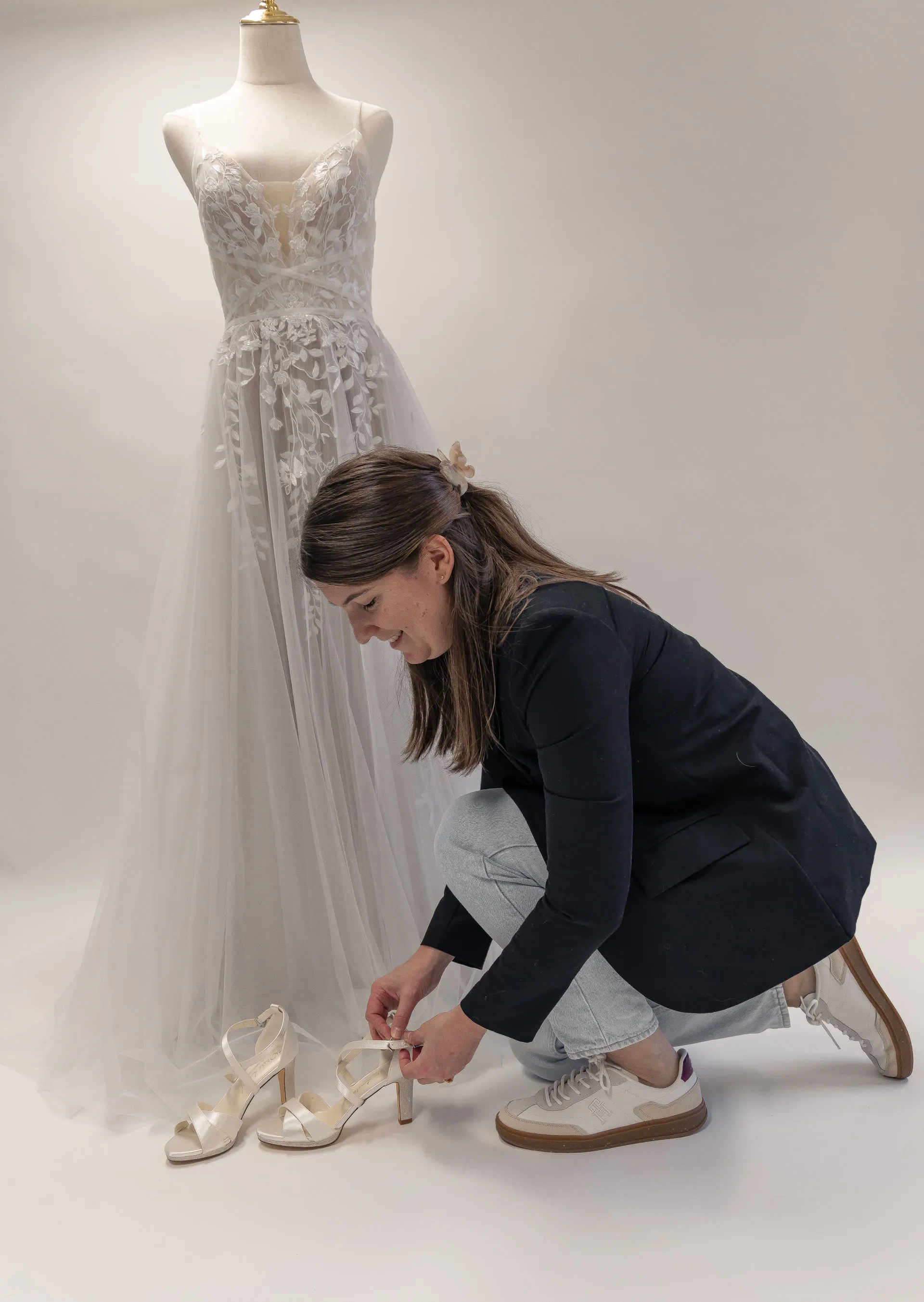 Brautkleid Vorbereitung Hochzeitsfotografie