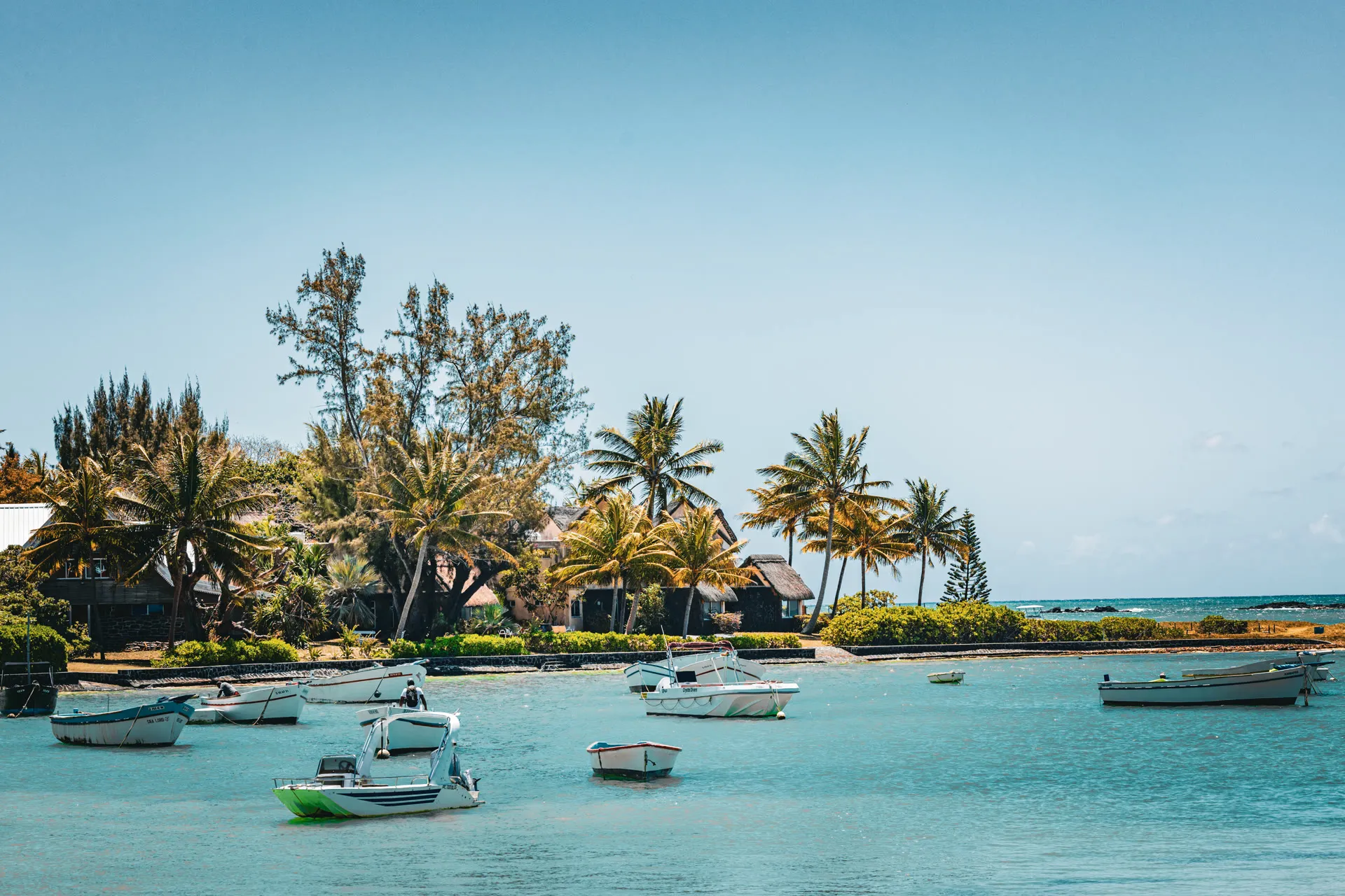 Drohnenaufnahme Meerblick Mauritius