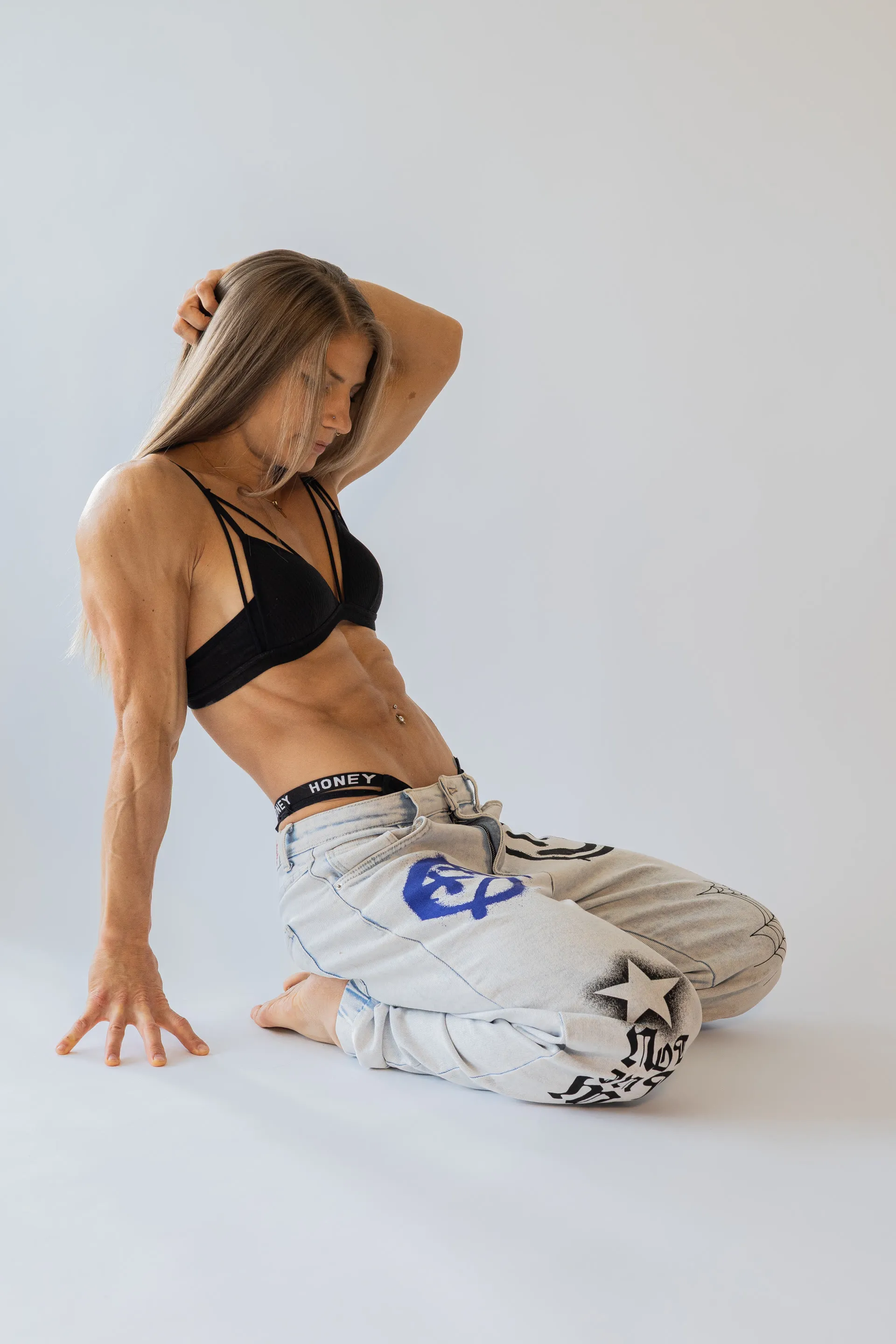 Portrait Frauen Muskeln Fitnessfotografie